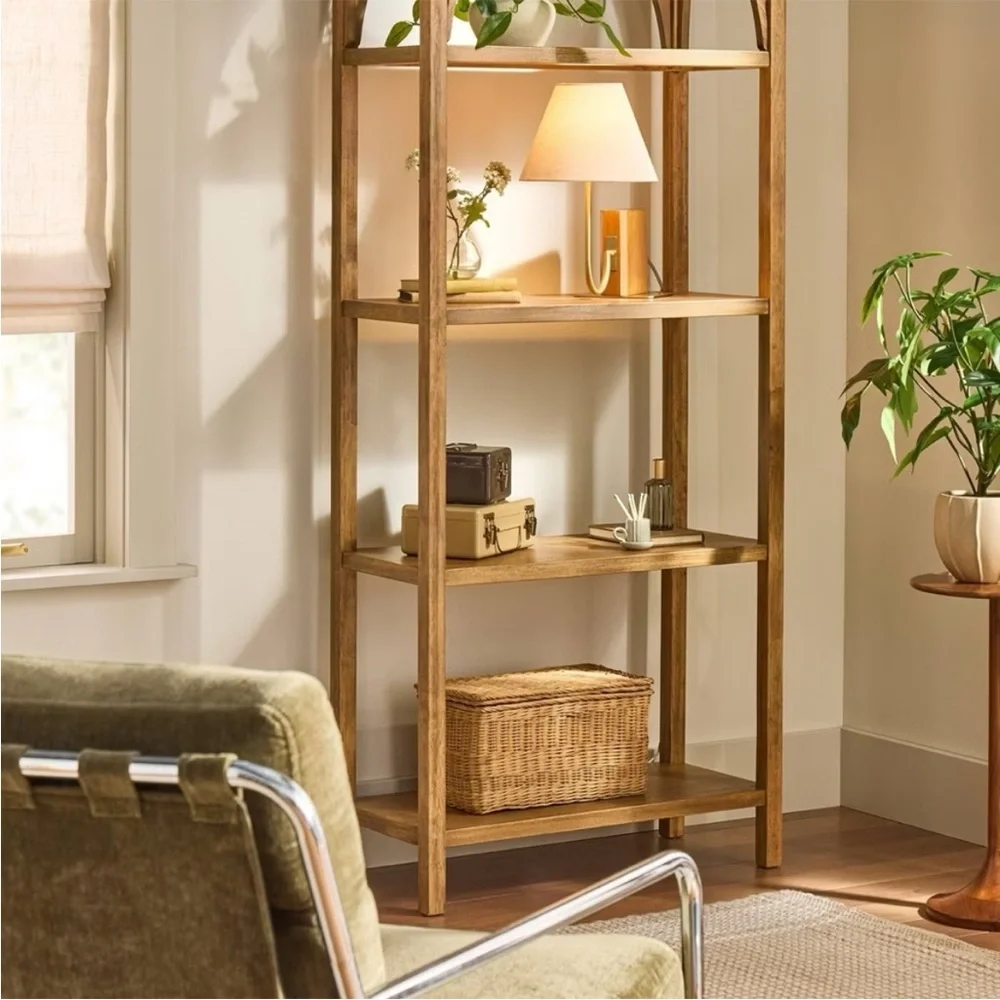 Wood Mid Tone Bookshelf Lamp - Hearth & Hand™ with Magnolia